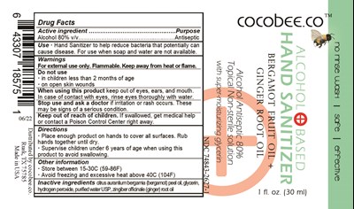 30ml Label (Cocobee Hand Sanitizer   1 Oz)